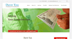 Desktop Screenshot of davetax.com